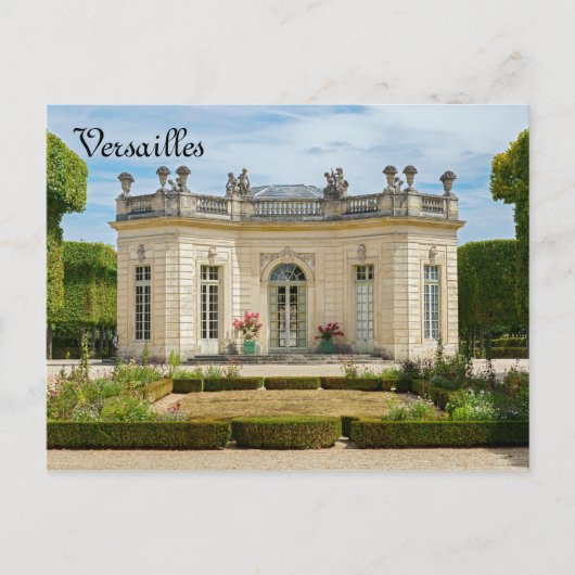 Französischer Pavillon und Französischer Garten in Postkarte (Vorderseite)