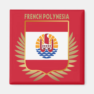 Französischer Polynesien-Flaggenschild Magnet