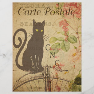 Französischer Postkarten-Flyer
