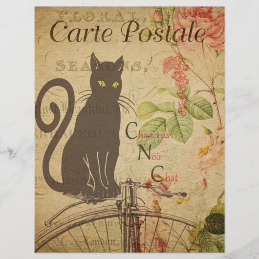 Französischer Postkarten-Flyer (Vorderseite)