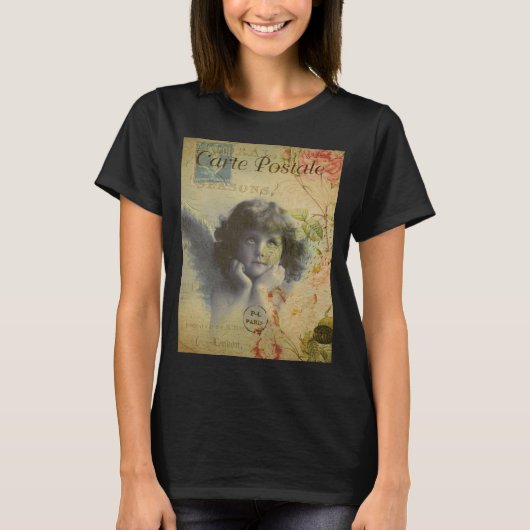Französischer Postkarten-T - Shirt (Vorderseite)