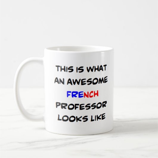 Französischer Professor, phantastisch Kaffeetasse (Links)