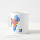 Französischer Pudel Kaffeetasse (Vorderseite Links)