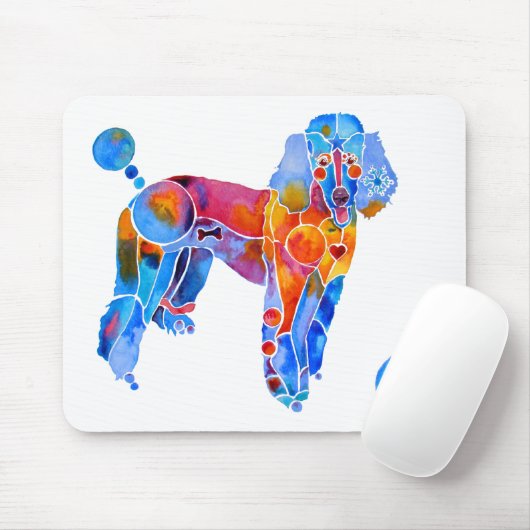 Französischer Pudel Mousepad (Mit Mouse)