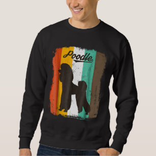 Französischer Pudel Retro Vintage Design Sweatshirt