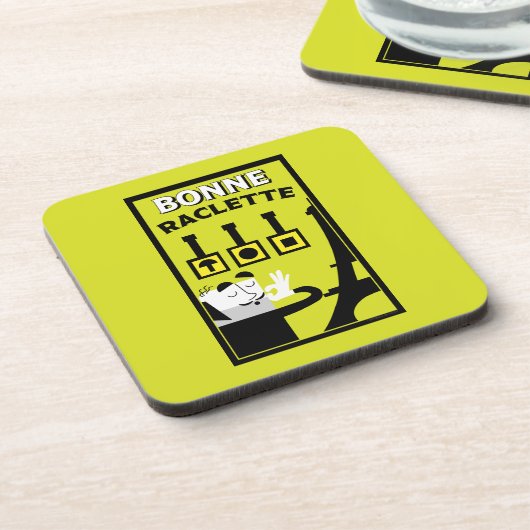 Französischer Raclette Getränkeuntersetzer (Linke Seite)