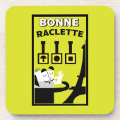 Französischer Raclette Getränkeuntersetzer (Vorderseite)