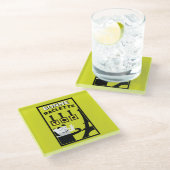 Französischer Raclette Glasuntersetzer (Schrägansicht)