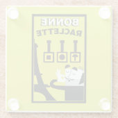 Französischer Raclette Glasuntersetzer (Rückseite)