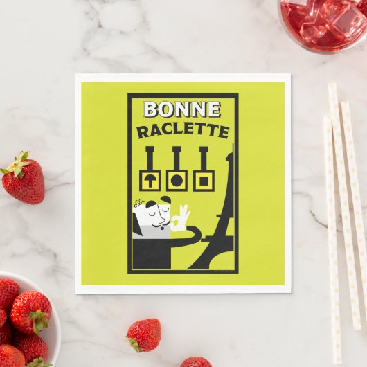 Französischer Raclette Serviette (Beispiel)