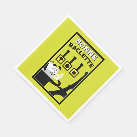 Französischer Raclette Serviette (Ecke)