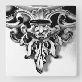 Französischer Rahmen Quadratische Wanduhr