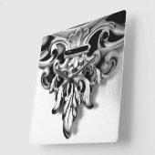 Französischer Rahmen Quadratische Wanduhr (Winkel)