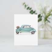 Französischer Reisender Postkarte (Stehend Vorderseite)