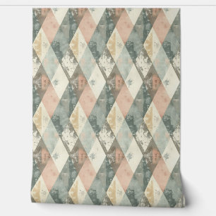 Französischer Retro-Harlekin Tapete