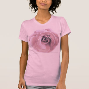Französischer rosa Rosen-T - Shirt
