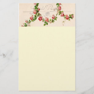 Französischer Rosenschwung Briefpapier