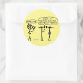 Französischer Rundaufkleber für das Horn von Klass Runder Aufkleber (Tasche)