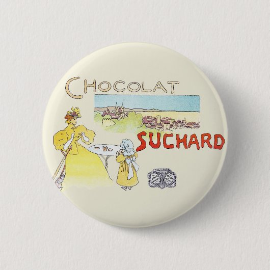 Französischer Schokolade Viktorianisch Candy Sugar Button (Vorderseite)