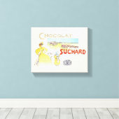 Französischer Schokolade Viktorianisch Candy Sugar Leinwanddruck (Insitu (Holzboden))