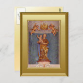Französischer Schrein mit St Christopher Postkarte (Vorne/Hinten)
