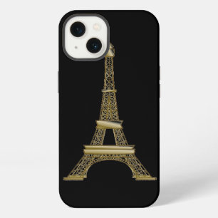 Französischer Schwarz-Gold-Eiffelturm iPhone 13 Hülle