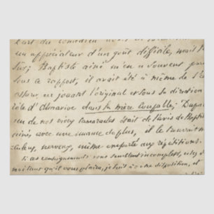 Französischer Script-Letter des 18. Jahrhunderts ü Seidenpapier