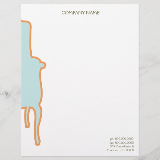Französischer Sessel Letterhead Briefkopf (Vorderseite)