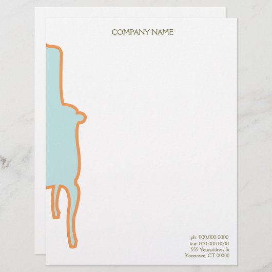 Französischer Sessel Letterhead Briefkopf (Vorne/Hinten)