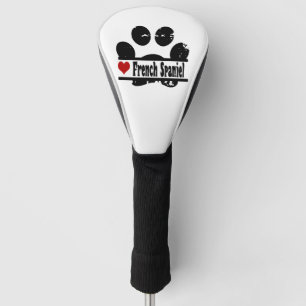 Französischer Spaniel-Hundepfotenabdruck Golf Headcover