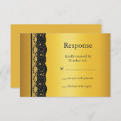 Französischer Spitzenreiter-UAWG in Gold RSVP Karte (Vorne/Hinten)