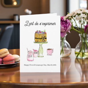 Französischer Sprachentag 20. März Charlotte Russe Karte