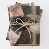 Französischer Standard Poodle Fashion Runway Decou Geschenkpapier Set (Beispiel)