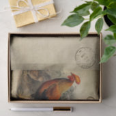 Französischer Stil Carte Postale Rooster Seidenpapier (Geschenk)