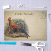 Französischer Stil Carte Postale Rooster Seidenpapier (Handwerk)
