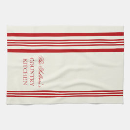Französischer Stil Streifen Personalisierte Küchen Handtuch