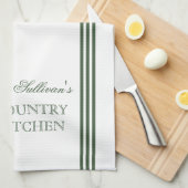 Französischer Stil Streifen Personalisierte Küchen Küchentuch (Viertel Falte)