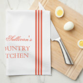 Französischer Stil Streifen Personalisierte Küchen Küchentuch (Viertel Falte)