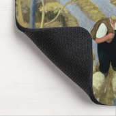 Französischer Straßen-Bauernhof Mousepad (Ecke)