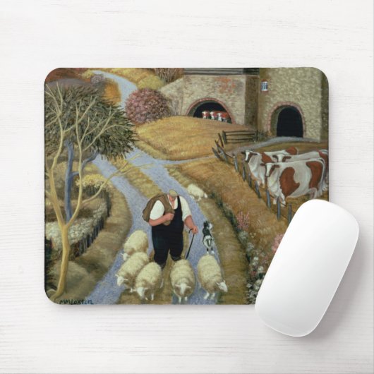 Französischer Straßen-Bauernhof Mousepad (Mit Mouse)