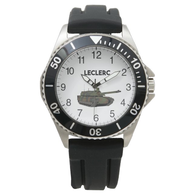 Französischer Tank Leclerc Armbanduhr (Vorderseite)