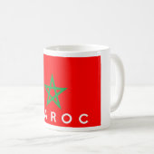 französischer Textname des Marokko maroc Kaffeetasse (VorderseiteRechts)
