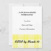 Französischer Toast - Einladung zum Frühstück nach (Rückseite)