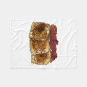 Französischer Toast Fleecedecke (Vorderseite (Horizontal))
