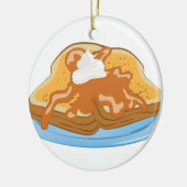 Französischer Toast Keramikornament (Links)