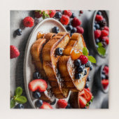Französischer Toast mit Beeren Puzzle (Horizontal)