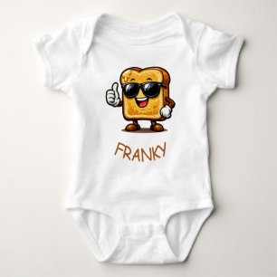 Französischer Toast mit Daumen Hoch Baby Strampler
