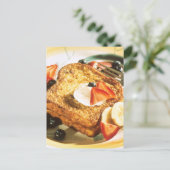 Französischer Toast Postkarte (Stehend Vorderseite)
