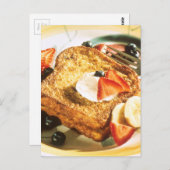 Französischer Toast Postkarte (Vorne/Hinten)