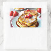 Französischer Toast Rechteckiger Aufkleber (Tasche)